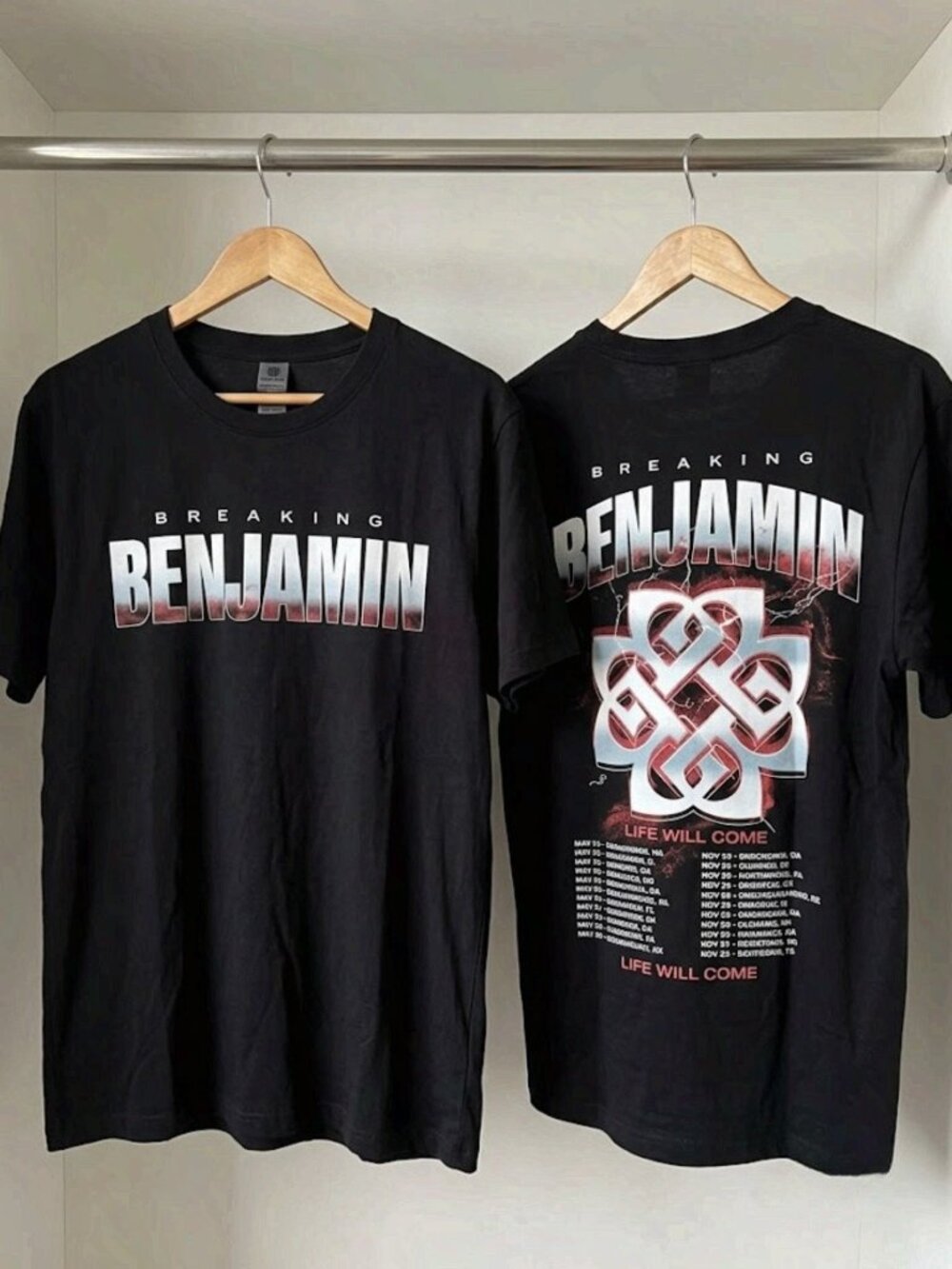 Breaking Benjamin Fall Tour 2026 Life Will Come Our Way T-Shirt Reprint